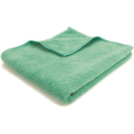 Renown 16 in. x 16 in. General Purpose Microfiber Cleaning Cloth in Green, 12PK REN01616-GRZ